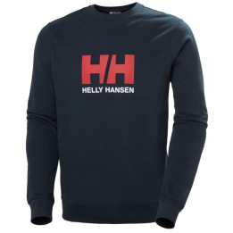 Helly hansen logo crew sweatshirt navy/red-white
