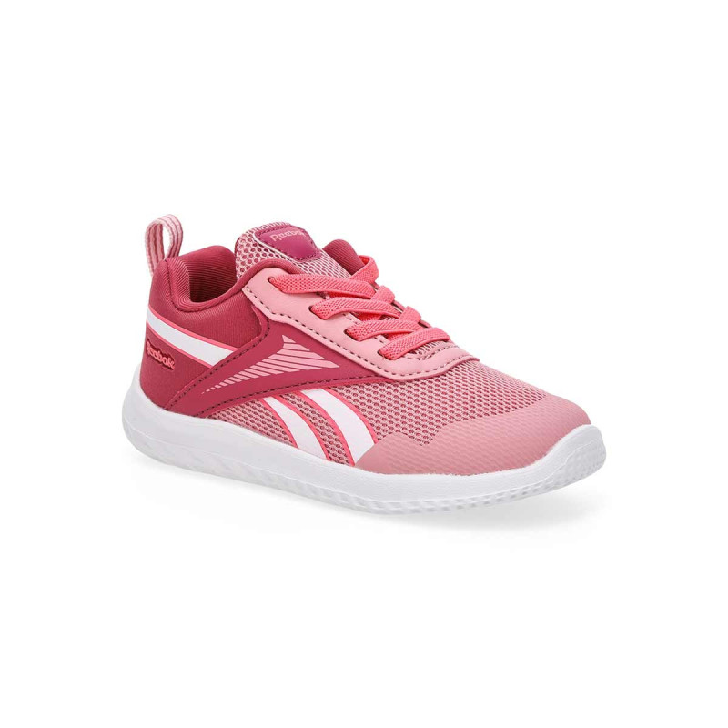 Reebok rush runner 5 elastic lace infant pink/pink/white