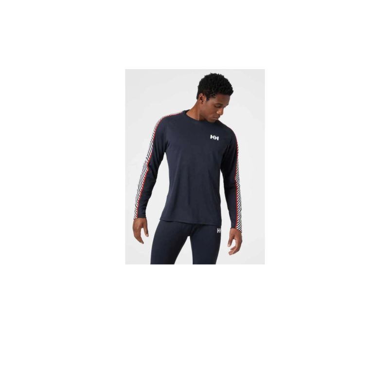 Helly hansen lifa active stripe crew 597 nav/red/white