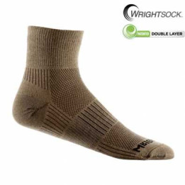 Wrightsock calcetin quarter Khaki