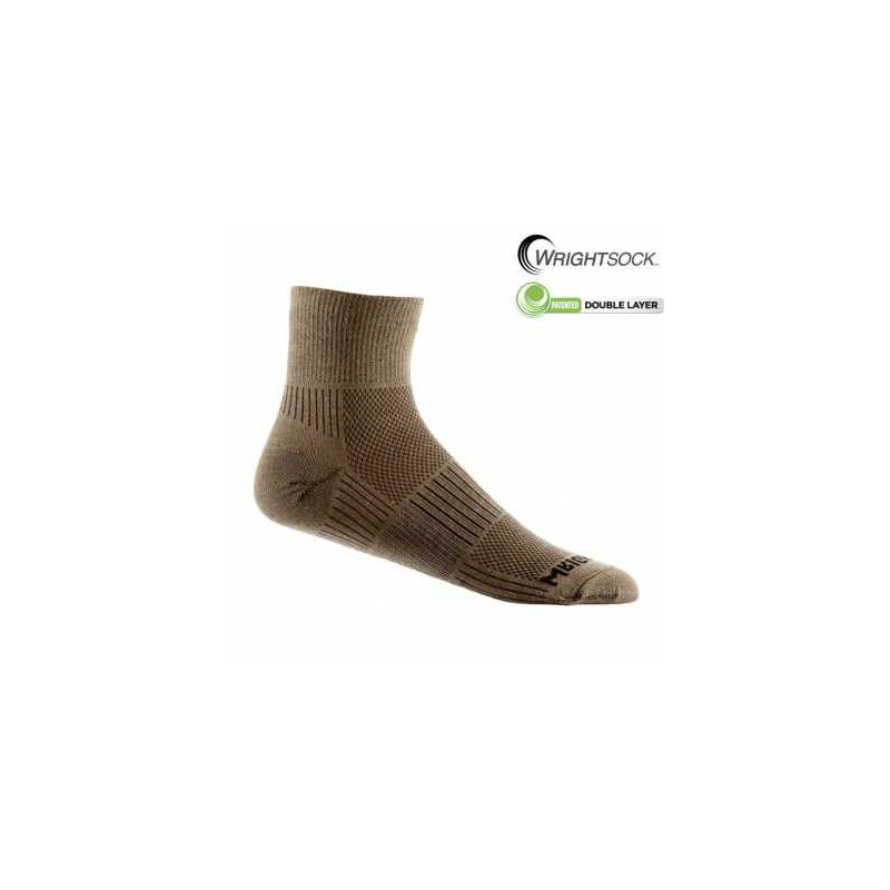 Wrightsock calcetin quarter Khaki
