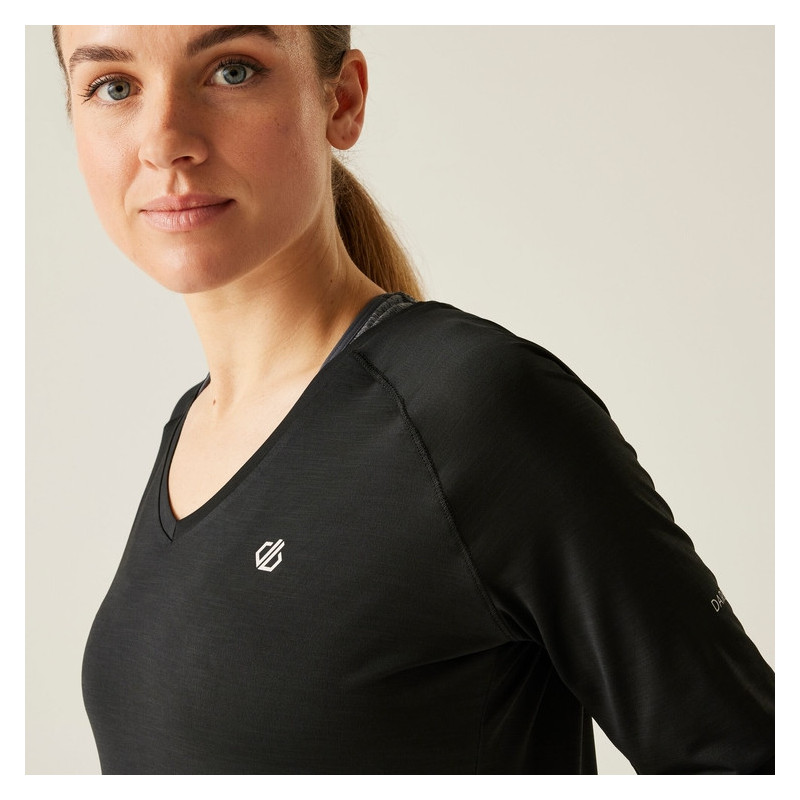 Regatta discern long tee black w
