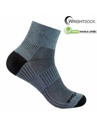Wrightsock Coolmesh calcetin quarter Grey
