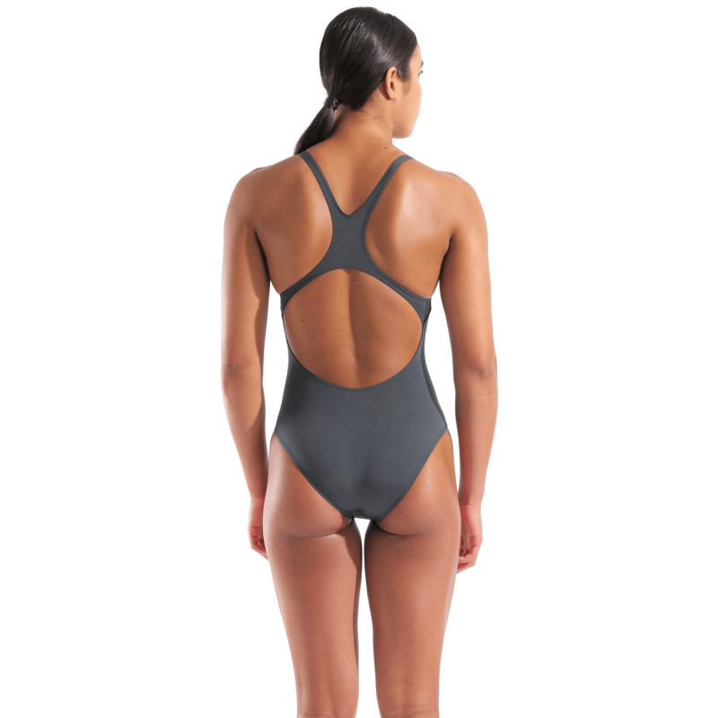 Arena women´s team swimsuit pro solid asphalt-bright coral