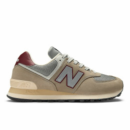 New balance 574 beige/grey/burgundy