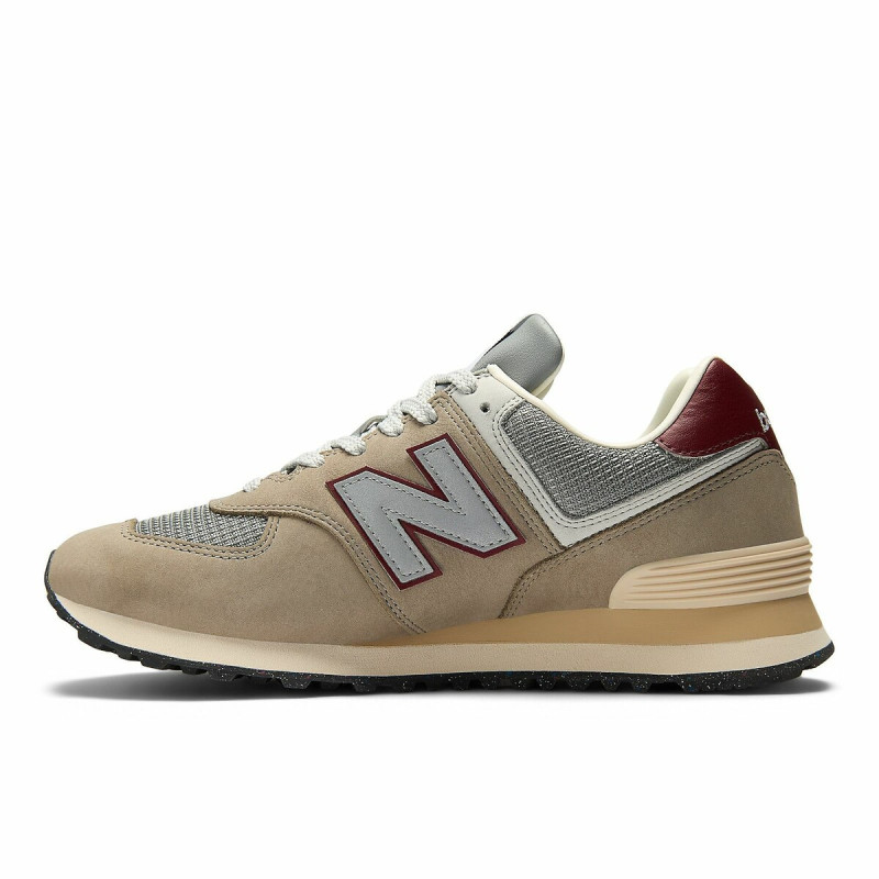 New balance 574 beige/grey/burgundy