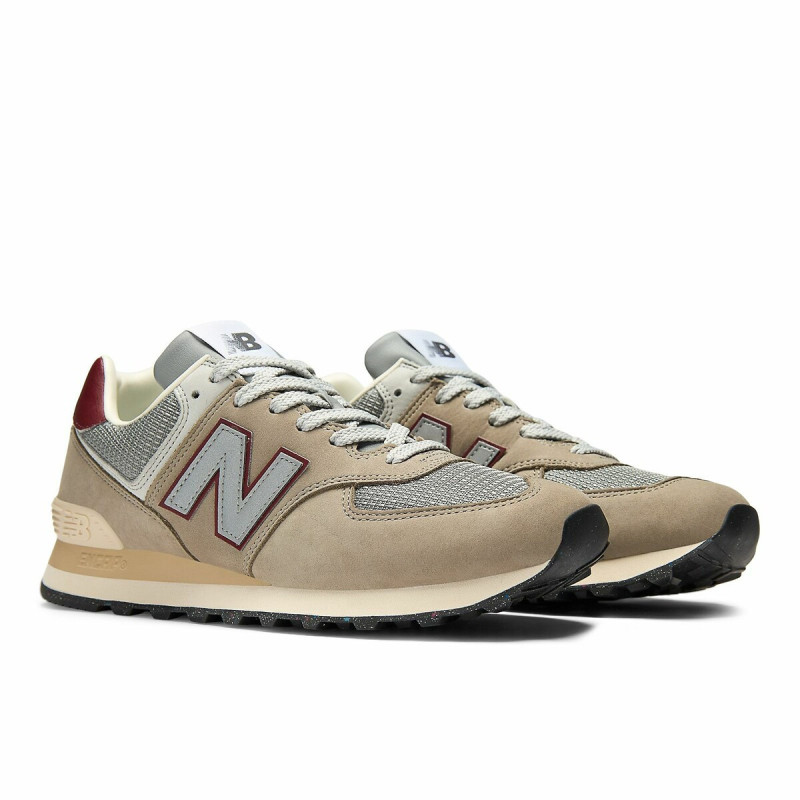New balance 574 beige/grey/burgundy