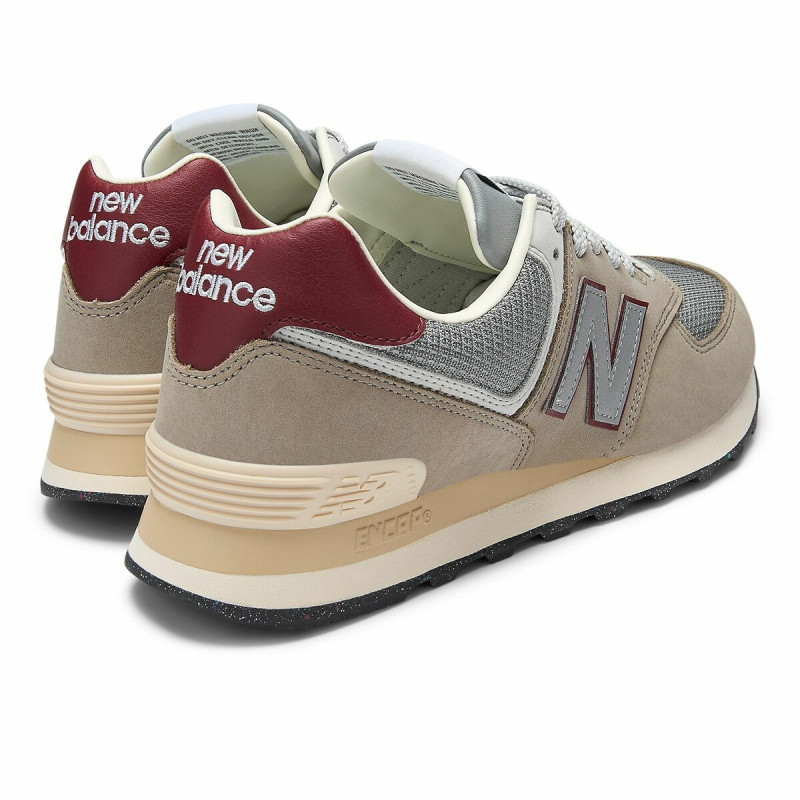 New balance 574 beige/grey/burgundy