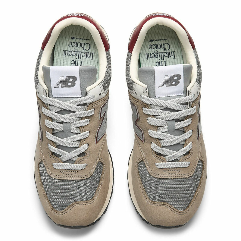 New balance 574 beige/grey/burgundy