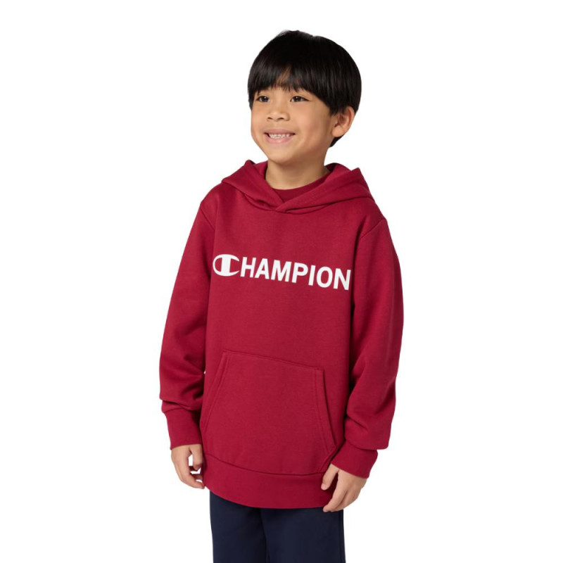 Champion hoodie jr. burgundy/white