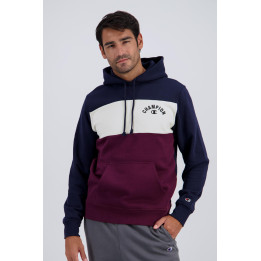 Champion hoodie navy/beige/burgundy