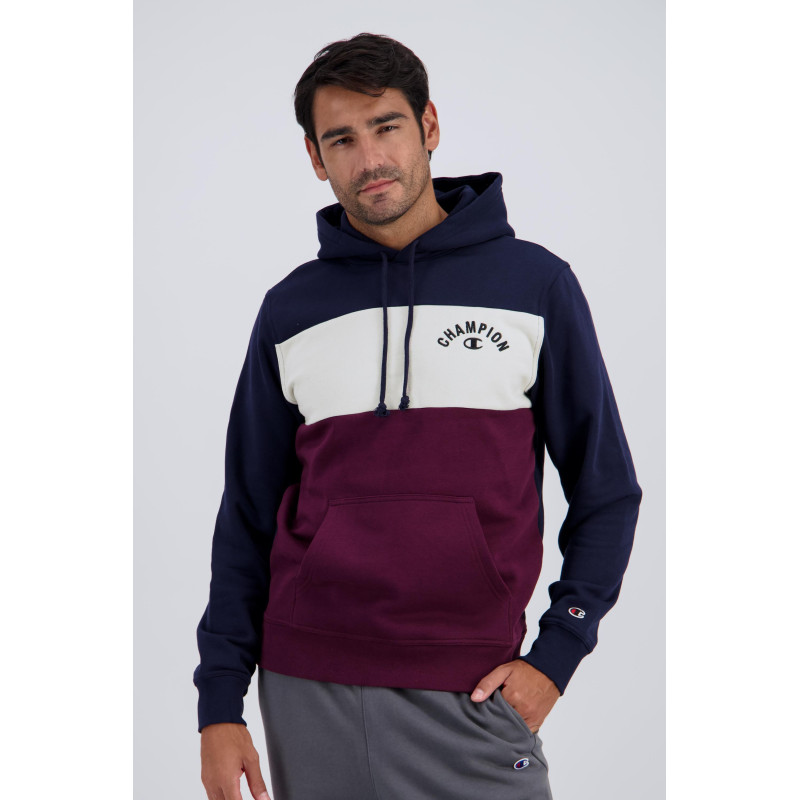 Champion hoodie navy/beige/burgundy