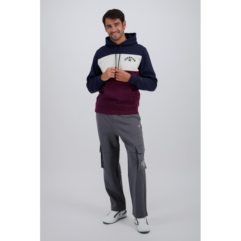 Champion hoodie navy/beige/burgundy