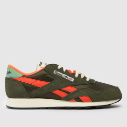 Reebok classic nylon green/orange/beige