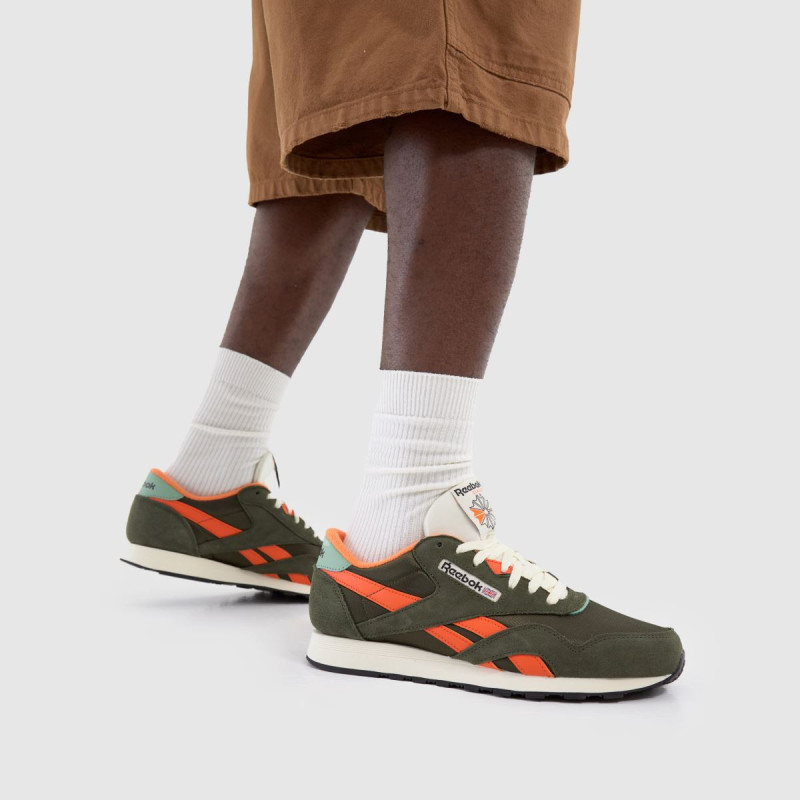 Reebok classic nylon green/orange/beige