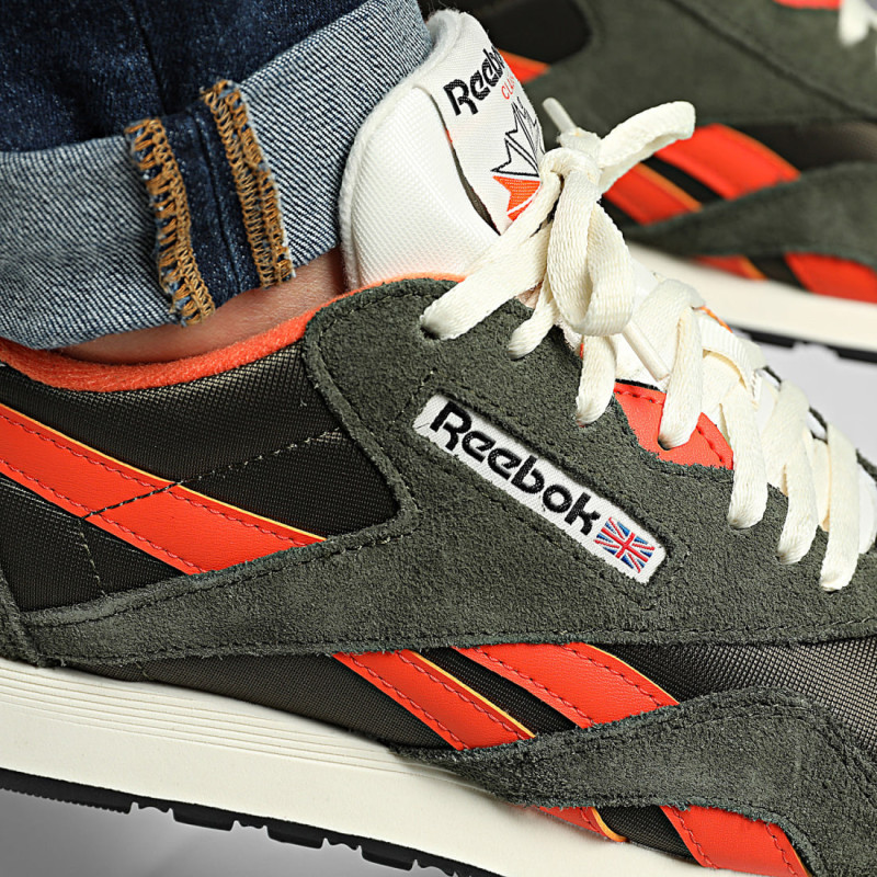 Reebok classic nylon green/orange/beige