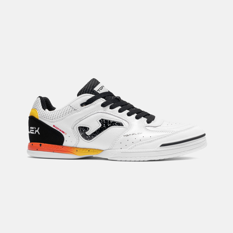 Joma top flex 2632 white/black/orange indoor