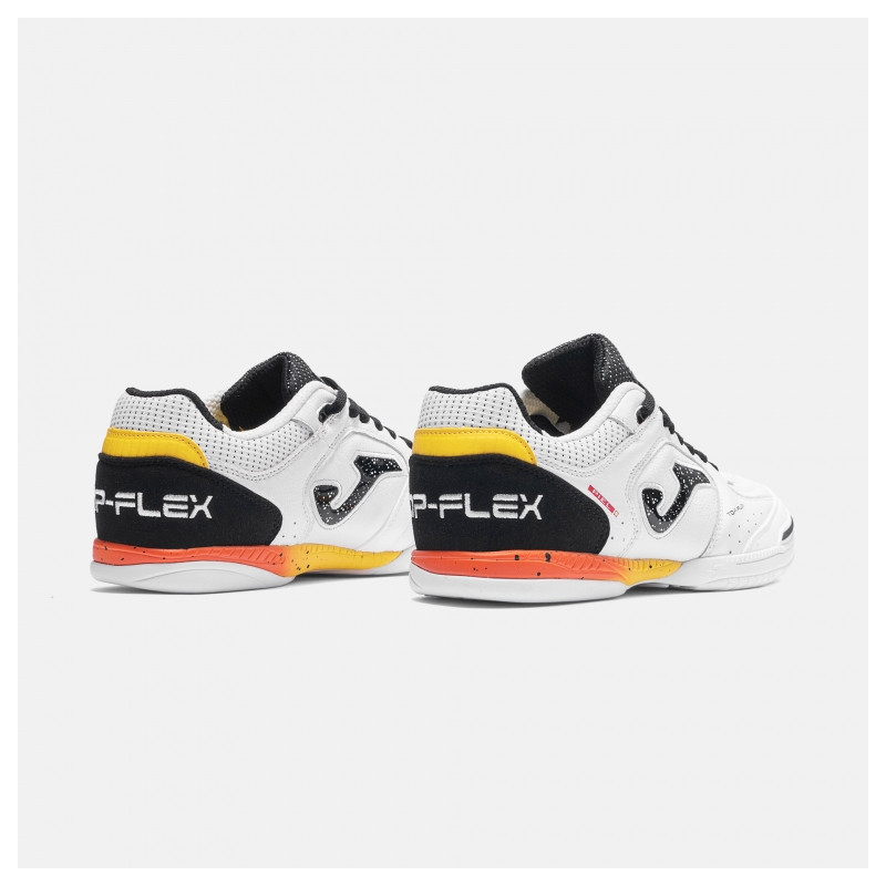 Joma top flex 2632 white/black/orange indoor