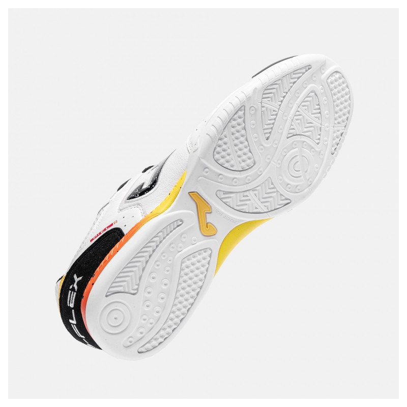 Joma top flex 2632 white/black/orange indoor