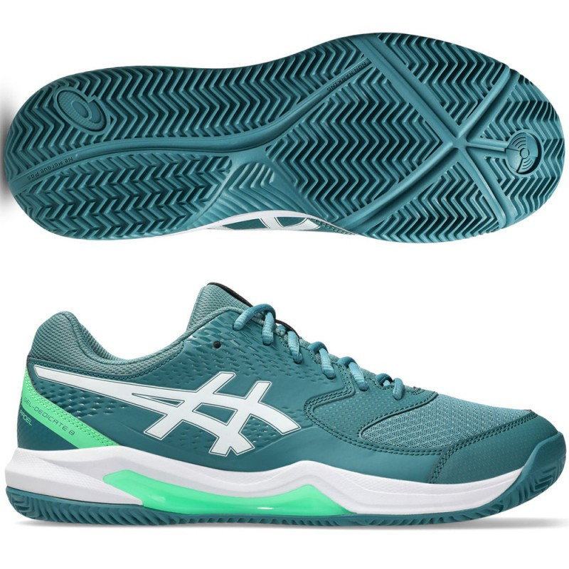 Asics gel-dedicate 8 padel misty pine/white