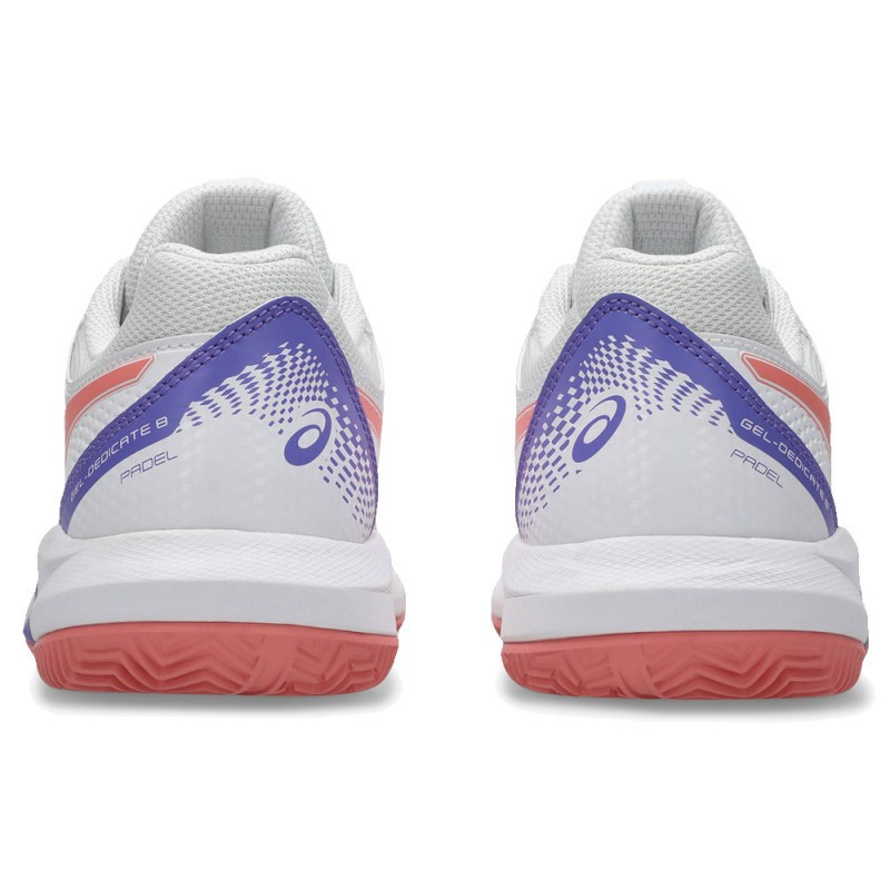 Asics gel-dedicate 8 padel White/guava