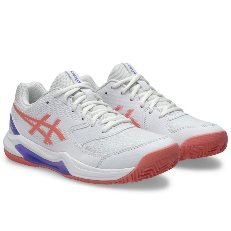 Asics gel-dedicate 8 padel White/guava