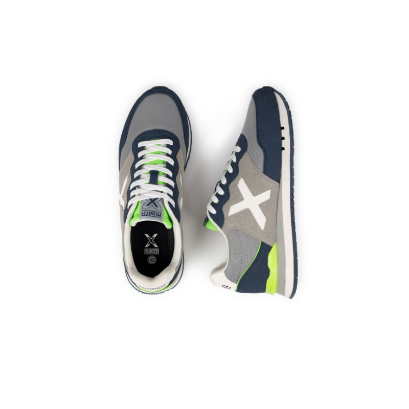 Munich dash 271 grey/dark grey/fluir green
