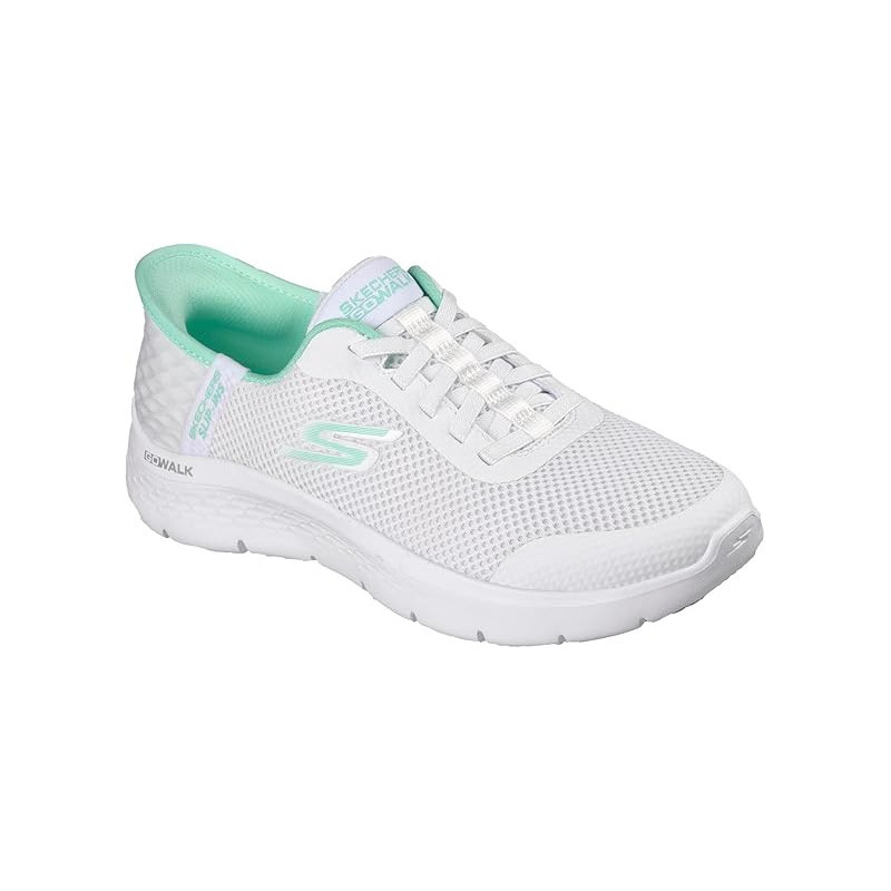 Skechers go walk flex grand entry white/mint