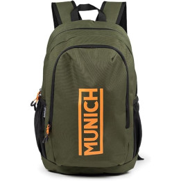 Munich gym sport recycled backpack slim khaki