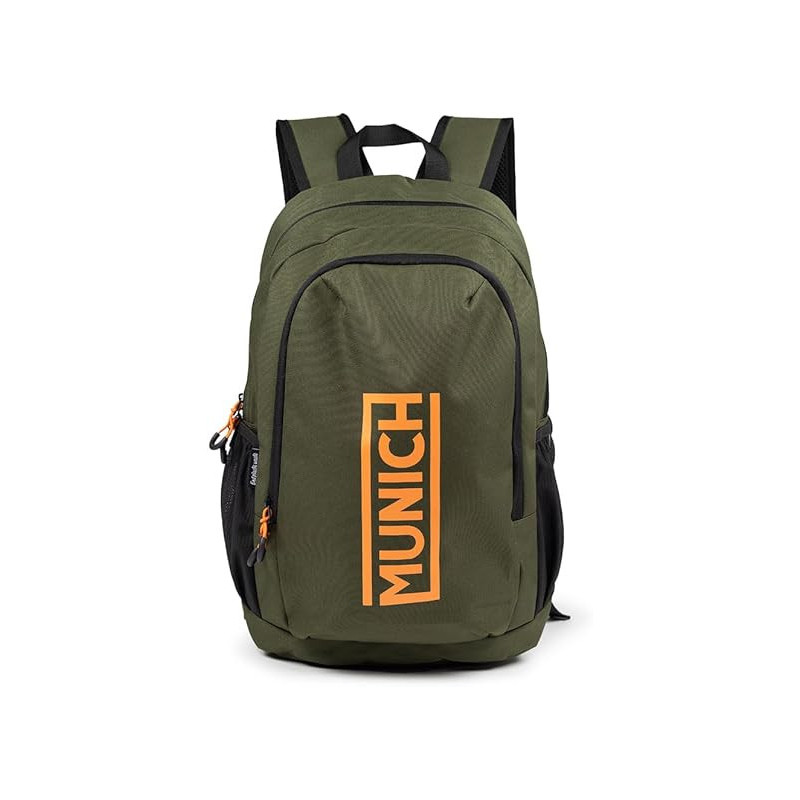 Munich gym sport recycled backpack slim khaki