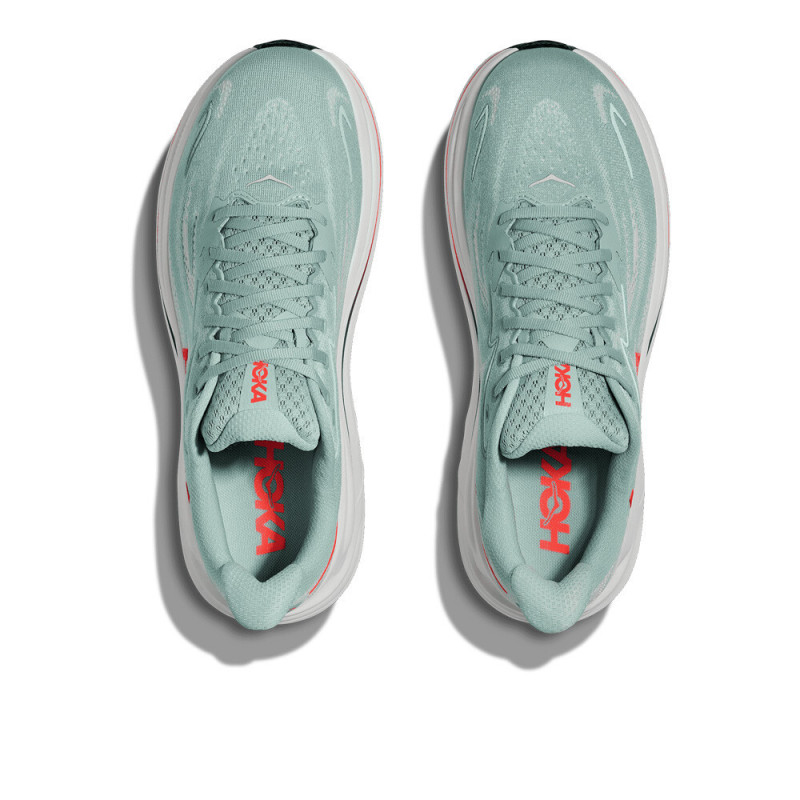 Hoka clifton 10 Sage/ neon flame
