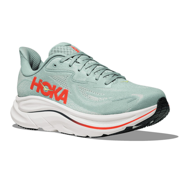 Hoka clifton 10 Sage/ neon flame