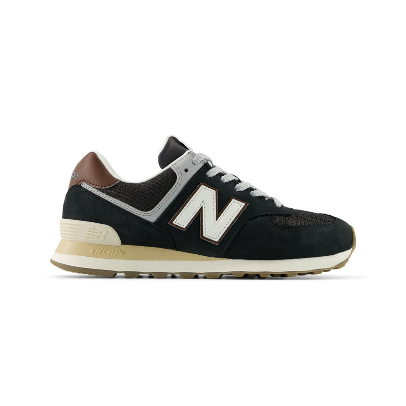 New balance 574 Black/brown and white