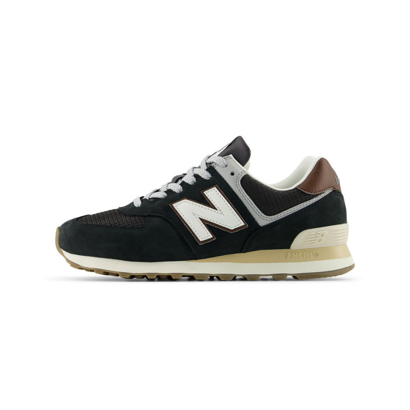 New balance 574 Black/brown and white