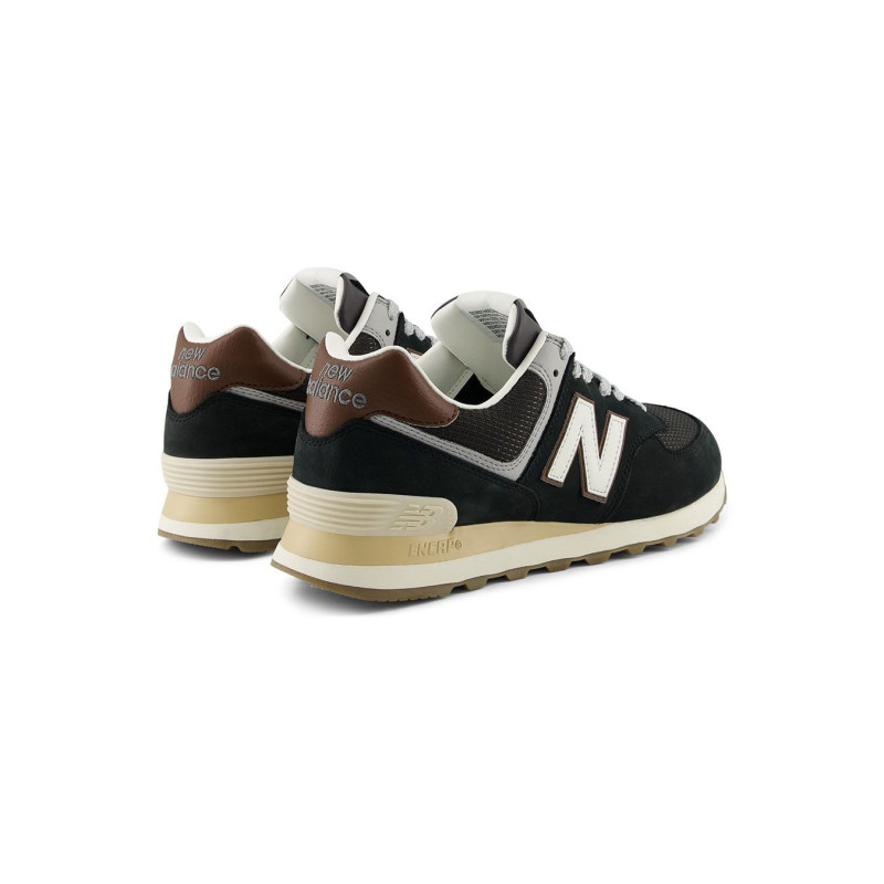 New balance 574 Black/brown and white