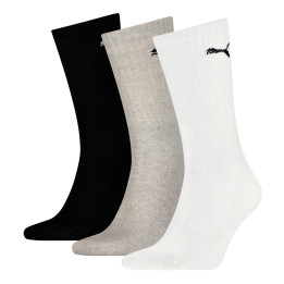 Puma light crew sock 3p white/grey/black