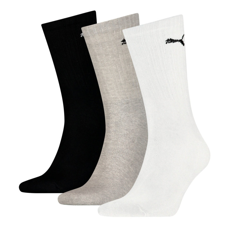Puma light crew sock 3p white/grey/black