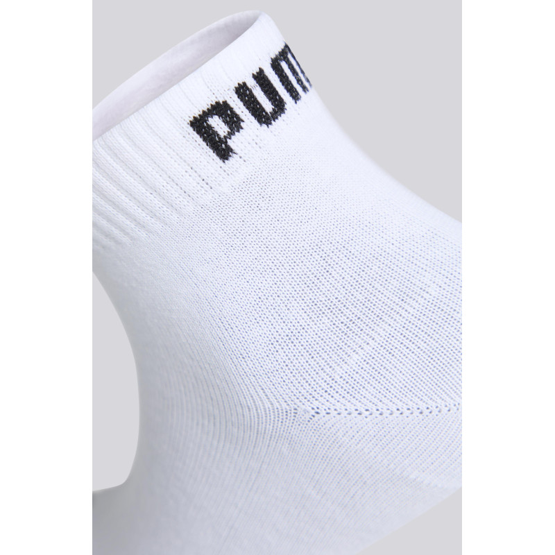 Puma quarter plain pack x3 white