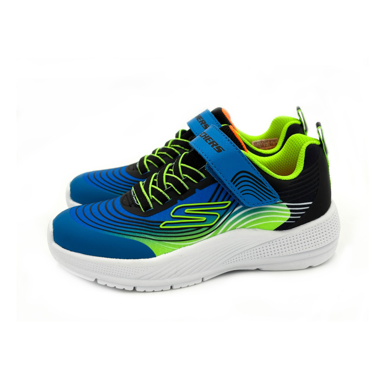 Skechers microspec advance blue/lime