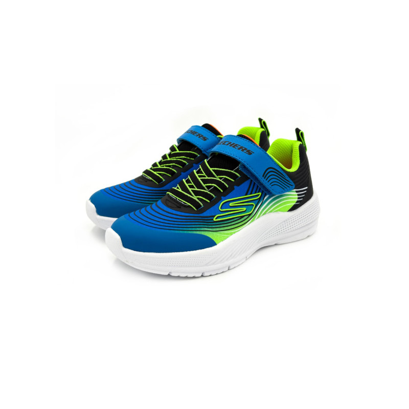 Skechers microspec advance blue/lime
