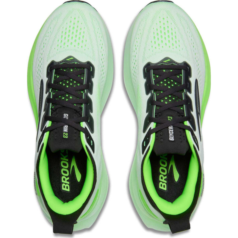 Brooks Glycerin 23 white/phantom/green gecko