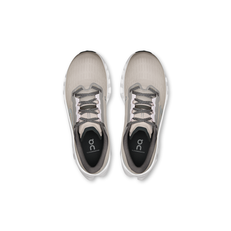 On cloudmonster 3 Truffle/ivory