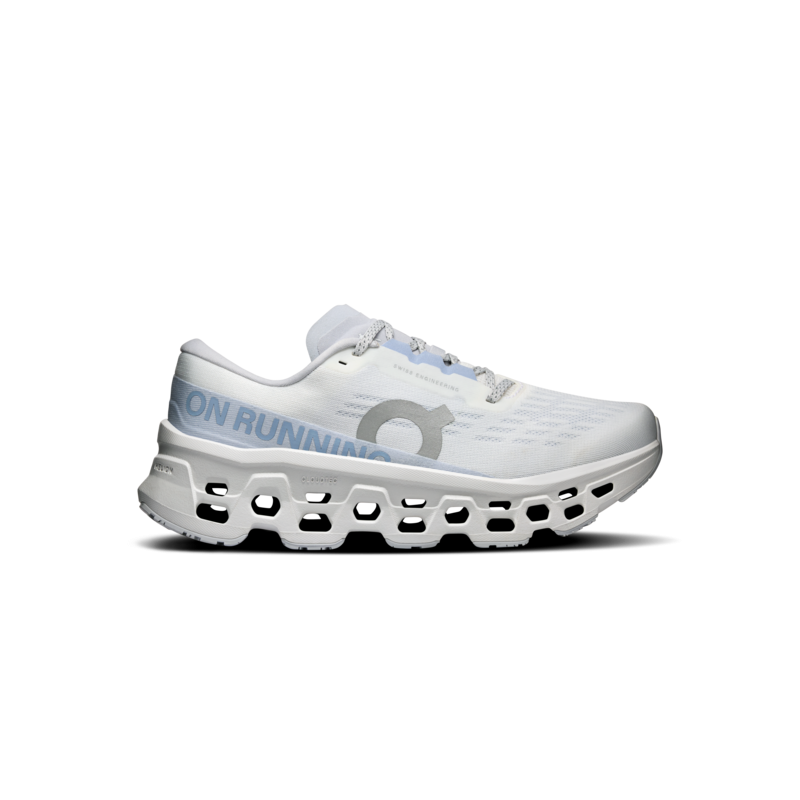On cloudmonster 3 White/frost