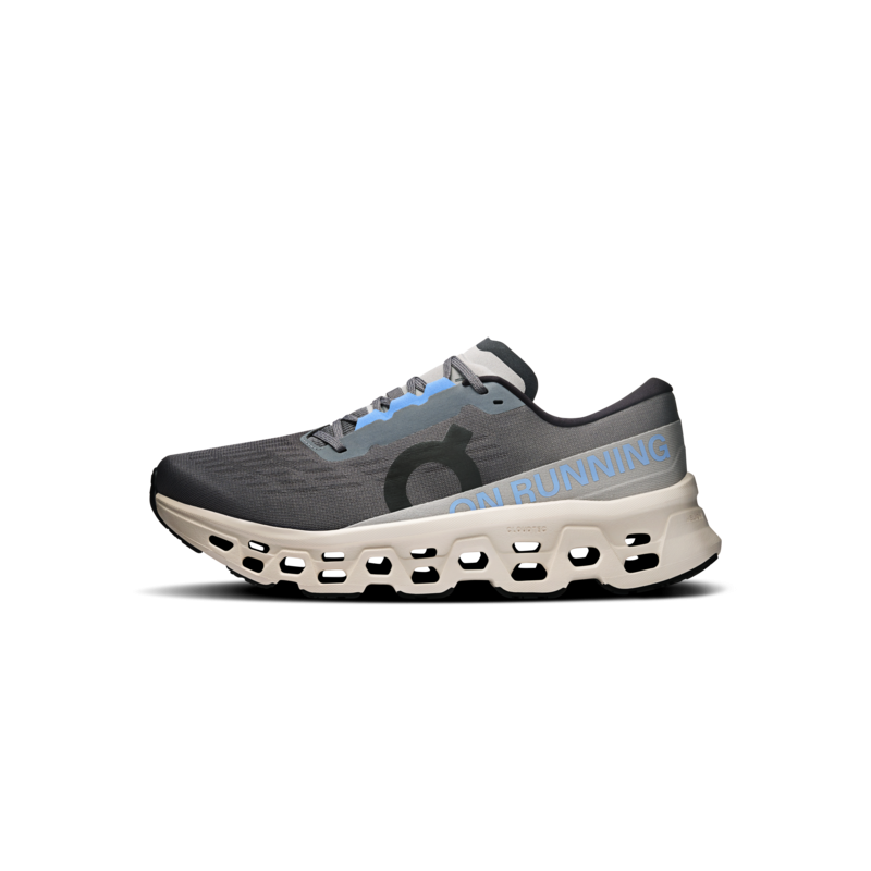 On cloudmonster 3 Rock/Silver