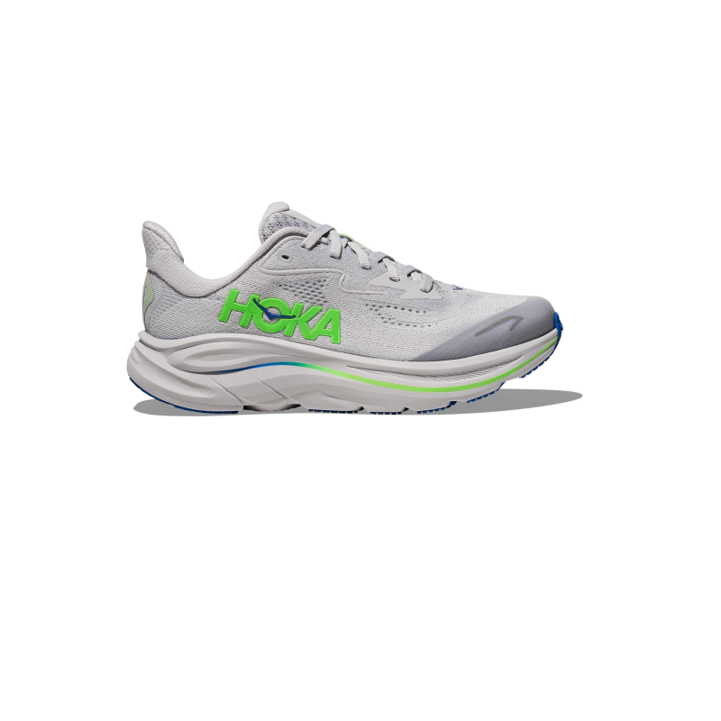 Hoka clifton 10 Ash grey/neon green