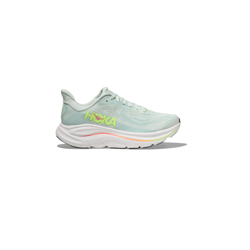 Hoka W clifton 10 sea glass/neon