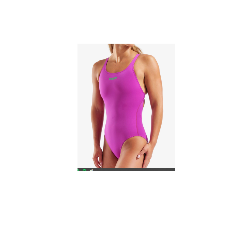 Arena team swimsuit swim pro solid Fuchsia-team green