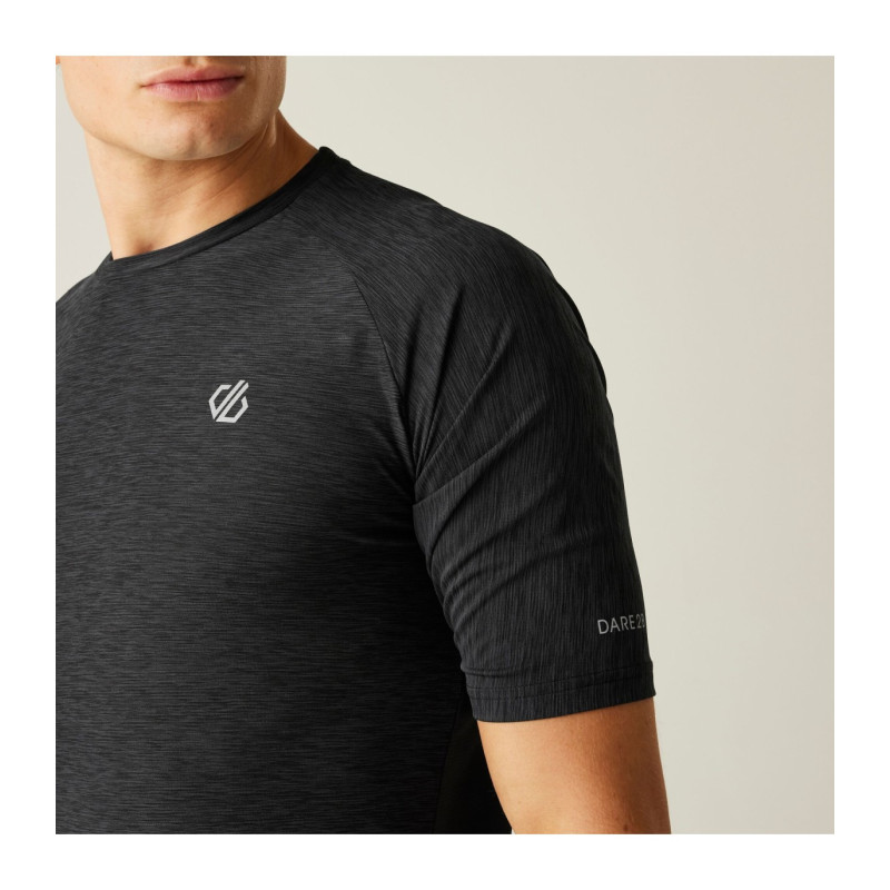 Dare2b power up tee black marl
