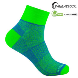 Wrightsock Coolmesh calcetin quarter Blue-Green