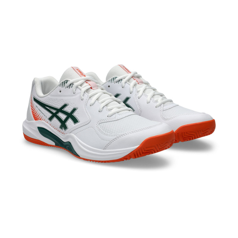 Asics Gel-dedicate 9 padel W white/Jewell green